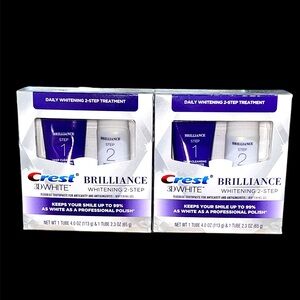 3 Crest 3D White Brilliance Whitening 2-Step Kit - Toothpaste & Gel Eachex.07/25